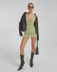 imagen de MOTEL X OLIVIA NEILL Momota Mini Dress in Washed Sage Green
