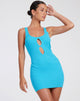 imagen de Ortaka Mini Dress in Rib Blue