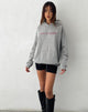 Imagen de Oversized Hoodie in Grey Marl with Worst Nightmare Graphic