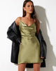 Imagen de Paiva Slip Dress in Satin Olive