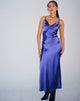 Imagen del vestido Palasha Midi de satén Spectrum azul