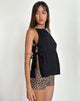 Imagen de Palsi Tie Side Sleeveless Top in Black
