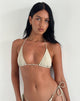 Imagen del sujetador de bikini Pami en color nude con una cuenta