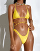 Imagen de la braguita de bikini Farida amarilla