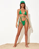 Imagen de la braguita de bikini Leyna verde