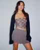 imagen de PEGGY TOP VERDE CHECK BLURRED DARK OLIVE