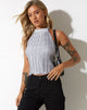 imagen de Petar Crop Top en Crinkle Silver