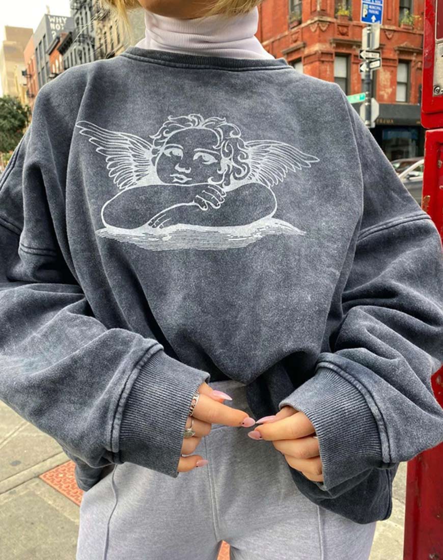 Sudadera Glo en Lavado Piedra Angelo