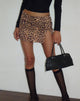 Imagen de la minifalda Pravara con estampado de leopardo