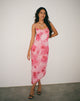 imagen de Preston Midi Dress in Watercolour Floral Pink