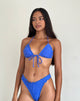 Imagen del sujetador de bikini Prisha azul real