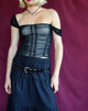 imagen de Dinar Crop Top en malla negra