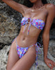 Imagen de Leyna Braguita de bikini en color morado lavado floral