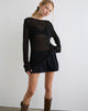 Imagen de Rajiya Open Weave Jumper Negro