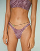 Imagen de Braguita de bikini Farida de lunares morados irregulares