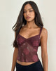 Imagen de Rasa Cami Top en Blooming Rose Borgoña