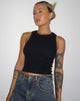 Imagen de Rave Vest Top en rib negro