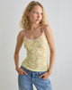 Imagen de Redum Cami Top de encaje amarillo
