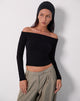 Imagen de Renie Bardot Top de punto negro