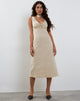 Imagen de Antari Vestido Midi en Lino Crudo