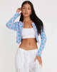 imagen de Attina Cardi en Cute Floral Daisy Lila y Azul