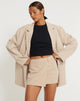 Imagen de Wahip Minifalda de sastrería suave Beige