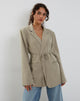 imagen de Mayta Tie Waist Blazer en Tailoring Taupe