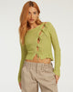 imagen de Potina Long Sleeve Cardi in Lime