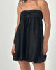 Imagen de Richie Mini Dress in Satin Jacquard Negro