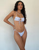 Imagen de Ricoa Top de bikini en cadena Flor Azul