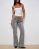 Imagen de Rigid Low Rise Flare Jeans in Grey Wash