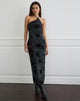 Imagen de Rikaya Maxi Dress in Burn Velvet Grey