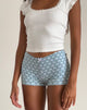 Imagen de Ritulia Short en Azul Polvo XO Estampado Corazón