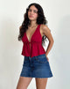 Imagen de Rolia Tie Front Top en Rojo Adrenalina