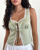 Imagen de Rona Tie Front Top en Verde Salvia