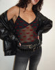 Imagen de Rumaysa Cami Top en Lips Flock Negro