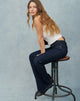 Imagen de Rigid Low Rise Flare Jeans In Indigo