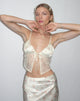 Imagen de Sahira Cami Top de Encaje en Satén Vintage Rose Garland