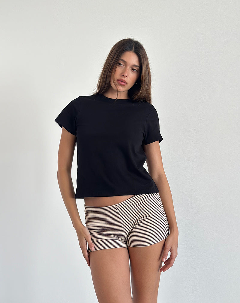 Top Sakha en negro liso