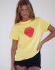 Imagen de Saki Tee in Lemonade Oversized Strawberry