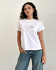 Imagen de Saki Tee in White Argument Mood Print