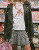 Imagen de Saki Tee in White Deer with Scarf