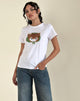 Imagen de Saki Camiseta blanca con estampado de gatitos