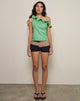 Imagen de Sanamu Frill Top en Mini Gingham Verde