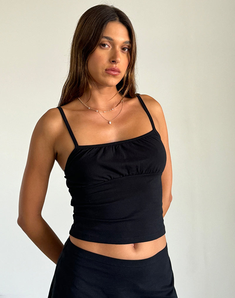 Sasya Cami Top Negro