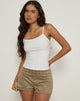 Imagen de Saumya Hot Pant en Faux Suede Gris Champiñón