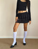 Imagen de Sefone Minifalda de tirantes en Slinky Negro