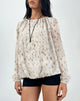 Imagen de Seita Blusa oversize estampado bambi marfil
