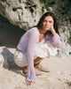 Imagen de Septa Cropped Knit Cardigan en Lila