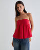 Imagen de Setsuko Bandeau Longline Top Rojo